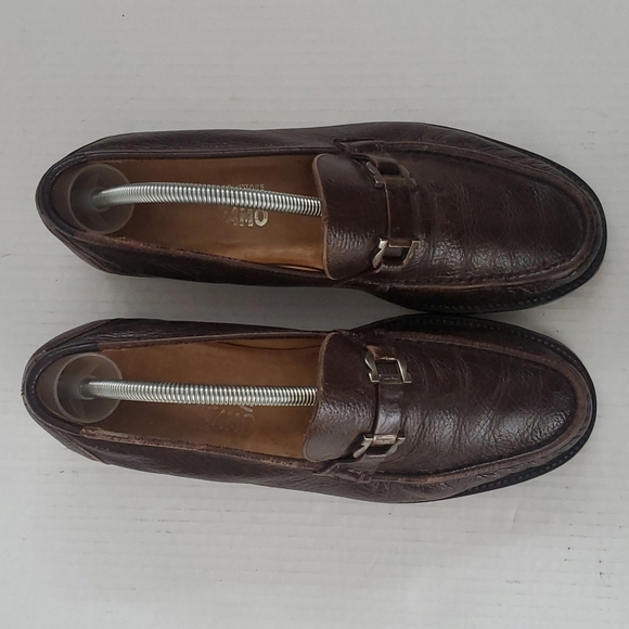 Salvatore Ferragamo Horse Bit Loafers Pebble Leather Vibram Gumlite Sole… main image 8